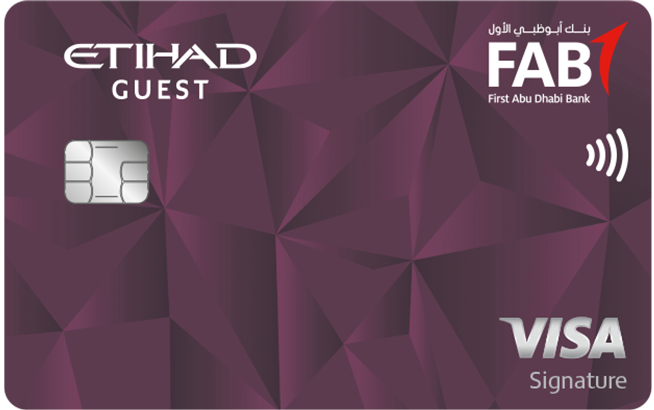 FAB  - Etihad Guest Signature Credit Card - First Abu Dhabi Bank credit card